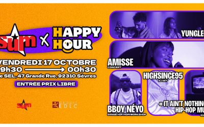 🎙️HAPPY HOUR X SUM🎸 – Vendredi 17 Octobre